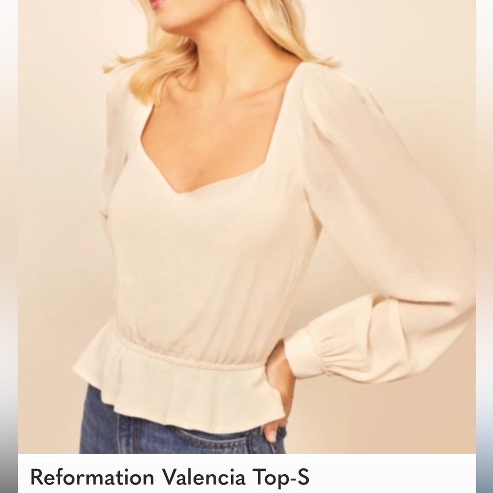 Refornation Valencia blouse - cream S
